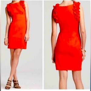 Trina Turk Ruffled Ponte Dress